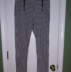 Checkered pants with zippers(NO POCKETS!)